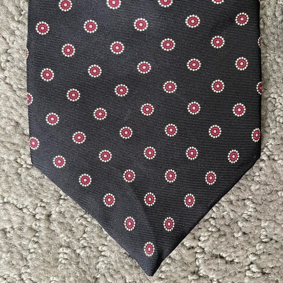 Black vintage silk tie by Wembley - Picture 4 of 4